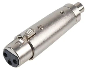 PRO SIGNAL - 3 Pole XLR Socket to RCA Phono Socket Adaptor - Picture 1 of 2