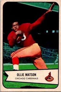 1954 Bowman OLLIE MATSON Chicago Cardinals #12 VG/EX+ Condition (2) - Picture 1 of 2
