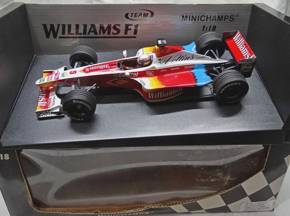 WILLIAMS SUPERTEC FW21 FORMULA 1 1999 ALEX ZANARDI 1/18 mint MINICHAMPS rare - Immagine 1 di 1