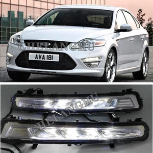 Set For Ford Mondeo 2011 2012 2013 2014 LED DRL Daytime Running Lights With Wire - Picture 1 of 6
