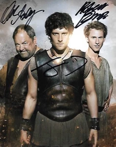 Atlantis Mark Addy, Robert Elms & Jack Donnelly Autograph 8x10 Photo-GENUINE Sig - Picture 1 of 1