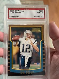 2000 Bowman  Tom Brady Rookie Hof  #236 PSA 9 (old Label)