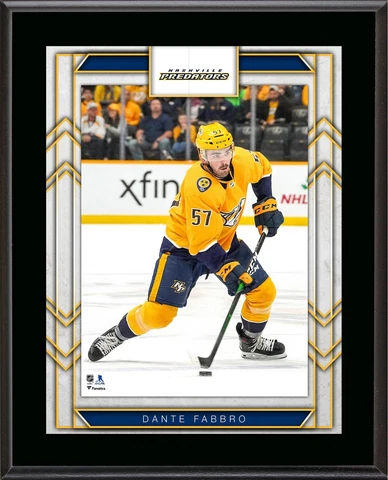 Dante Fabbro Nashville Predators 10.5" x 13" Player Plaque Cover