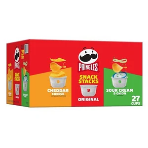 Pringles Potato Crisps Chips, On-the-Go Snacks, Snack Stacks, Variety Pack - Picture 1 of 5