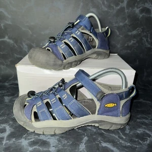Keen Big Kid’s Newport H2 Outdoor Hiking Comfort Sandals Blue And Yellow Size 5 - Picture 1 of 8
