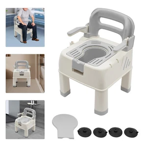 NUEVA Silla de Ducha Moderna Baño Asiento de Seguridad Silla de Inodoro Portátil con Cómoda - Imagen 1 de 21