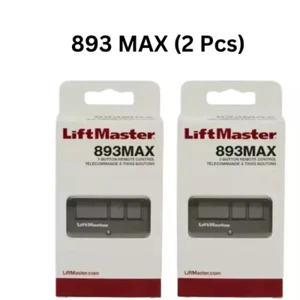 LiftMaster 893MAX 3-Button Garage Door Opener Visor Remote Control - Pack of 2 - Picture 1 of 7