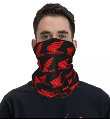 Scaldacollo Honda HONDA Red Wings Motor Bandana ghetta stampato passamontagna. - Immagine 1 di 4
