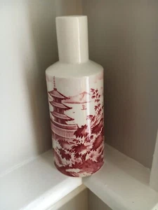 Vintage Palissy ENGLAND Scenes 1853 small transferware BUD VASE - Picture 1 of 4