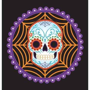 Day of the Dead Dia Muertos Skull Halloween Party Decoration Plastic Tablecover - Picture 1 of 1