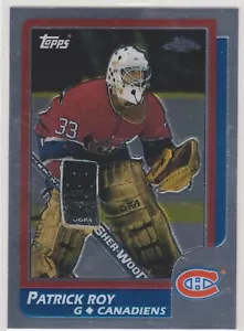 2002-03 Topps Chrome Patrick Roy Reprints Insert Card #1 Licensed Rookie Reprint - Picture 1 of 2