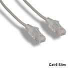 Kentek Gray 5Ft Slim Cat6 Utp Patch Cable 3.6Mm 550Mhz Rj45 Pure Copper Rj45