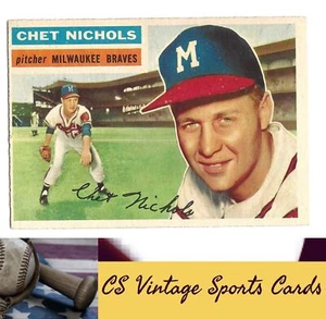 Chet Nichols 1956 Topps #278 - Imagen 1 de 2