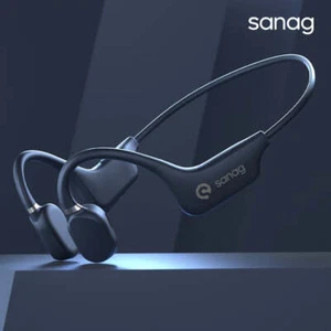 Sanag A5X True Bone Conduction Earphone Open Ear Wireless Sport Headphones Heads - Picture 1 of 9