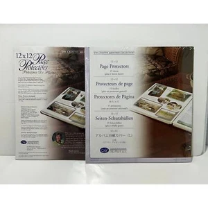 CREATIVE MEMORIES 12 X 12 Page Protectors 15 Sheets Scrapbooking Lot of 2 - Picture 1 of 3