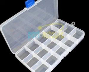 1PCS Plastic 15 Slots Box process Organizer Storage Beads NEW - Picture 1 of 1