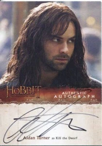 The Hobbit Desolation Of Smaug Autograph Card Aidan Turner as Kili the Dwarf - Picture 1 of 1