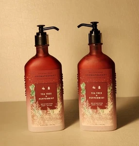 Bath & Body Works Aromatherapy TEA TREE & PEPPERMINT Moisturizing Lotion Lot 2 - Picture 1 of 3