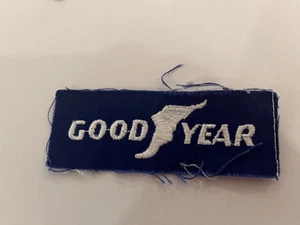 Goodyear 70er Jahre, Vintage, Aufnäher, NEW OLD STOCK AUFNÄHEN, BLAU&WEISS - Bild 1 von 2