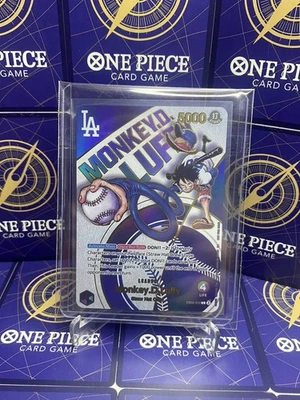 LA Dodgers Foil Proxy One Piece,Monkey.D.Luffy✨EB02-010 Leader✨Lightly Played - Image 1 of 4