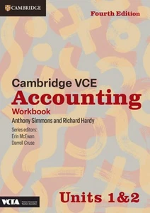 Cambridge VCE Accounting Units 1&2 Workbook by Anthony Simmons Paperback Book - Picture 1 of 1