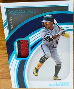 Parche usado Panini Immaculate Platinum 2022 juego #37 Kolten Wong UH HAWAII 1/1 - Imagen 1 de 2