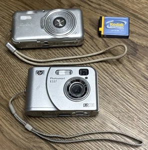 Kodak EasyShare V1003 10.0MP Digital Camera and HP Photosmart E337  5.0MP - Picture 1 of 2