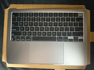 Apple MacBook Air M3 13" 2024 A3113 OEM Top Case w/ Keyboard Gray Genuine - Afbeelding 1 van 3