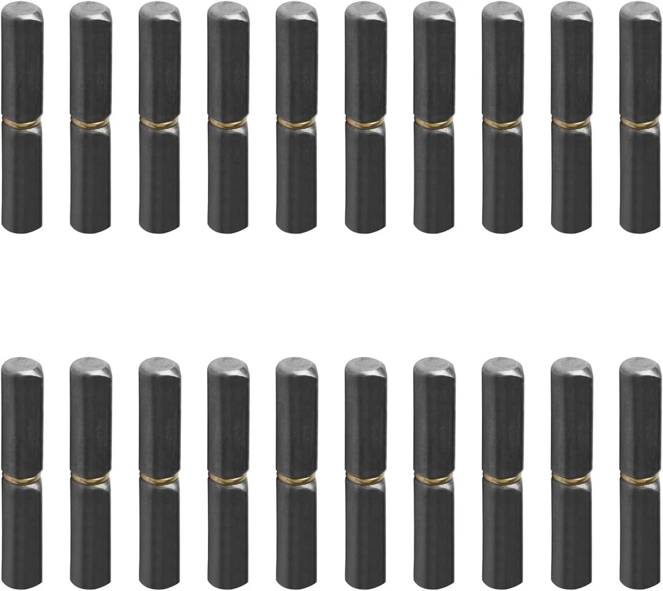 MOUNTAIN_ARK 20 Pack Weld on Bullet Hinges - 2-1/2" Long 3/8" Diameter, Carbon Steel Weldable