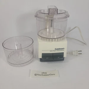 Cuisinart Mini-Prep Food Processor DLC-1 -NO BLADE + Extra Bowl DLC-191TX Tested - Picture 1 of 4