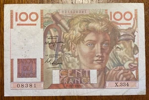 BILLET DE 100 FRANCS PAYSAN DU 19-5-1949 (BILL 157) VOIR PHOTOS - Bild 1 von 2