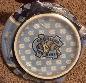 North Carolina Tar Heels College NCAA Party 9"-7” Dinner,Desert Plates & Napkins - Picture 1 of 4