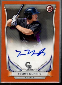 A0983- 2014 Bowman Prospect Autographs Orange #PATM Tommy Murphy Auto /250 NM-MT - Picture 1 of 2