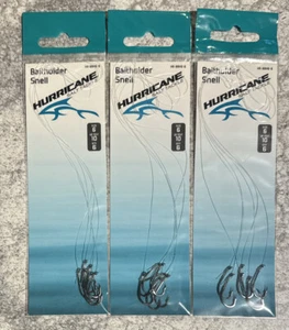 3 Packs Hurricane Snells Baitholder Hooks Size 6 10 LB - Picture 1 of 1