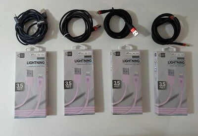 (Paquete de 8) Cable de carga Lightning por Case Logic - Apple iPhone/iPad - 3,5 pies 6 pies Foto 1 de 2