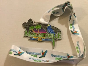 Rare Metal 2021 Margaritaville Run Finisher Medal W/ Lanyard, Easy Day Sports - Picture 1 of 7
