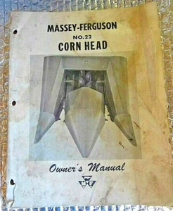 Factory Massey Ferguson Operator's Manual No 22 Corn Head Form 690 510 M1 - Picture 1 of 4