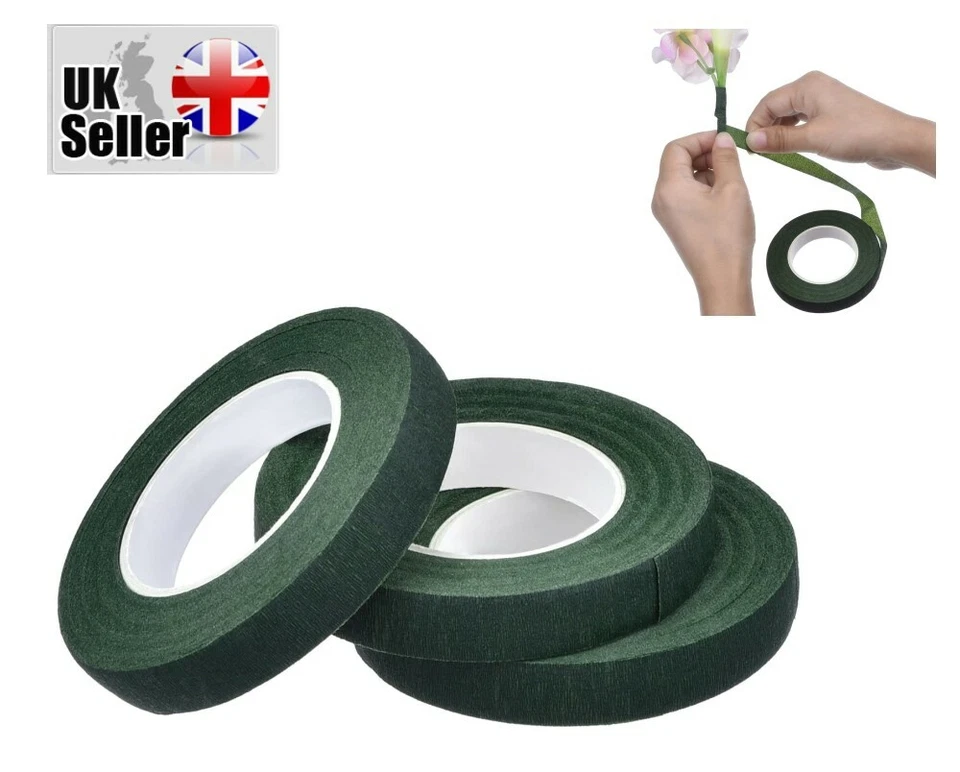 3PCS Floral Tapes Self-Adhesive Wraps Florist Stem Wrap Garland Tape Flower Wrap - Image 1 of 4