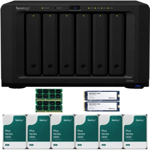 Synology DS1621+ DiskStation 32GB RAM 800GB CACHE 24TB (6x4TB) plus Laufwerke - Bild 1 von 7