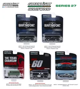 GREENLIGHT HOLLYWOOD SERIES 27 CHEVY FORD SET OF 5 PCS 1/64 DIECAST CAR 44870 - Imagen 1 de 1