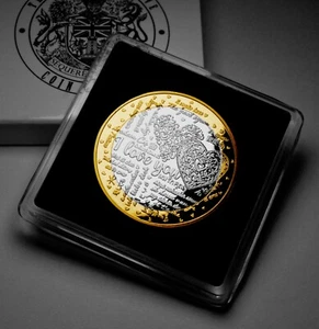 Moneda Conmemorativa FELIZ DÍA DE SAN VALENTÍN 'Te amo' en Estuche. Regalo/Regalo - Imagen 1 de 16