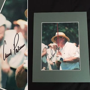 ARNOLD PALMER FIRMADO Y MATE 8x10 AUTÓGRAFO PGA - Imagen 1 de 3