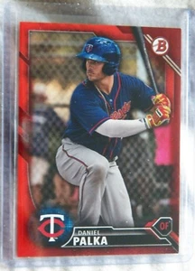2016 Bowman Entwurf Daniel Palka rotes Papier #4/5 Karte Minnesota Zwillinge - Bild 1 von 1