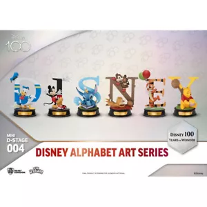Beast Kingdom Disney -100 Years of Wonder - Disney Alphabet Art - Pack de 6 stat - Imagen 1 de 12