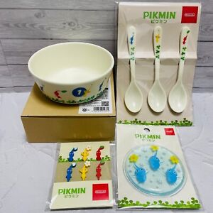 Pikmin Bowl•Spoon•Food Picks•ice pack Set of 4 types Ninendo official Limited
