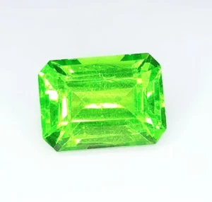 Certified 10.07 Natural Green Peridot Loose Gemstone AA+ Quality Peridot Emerald - Picture 1 of 10