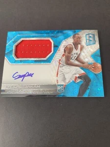 2016/17 Panini Spectra Pascal Siakam Rookie Patch Auto #/99 Player Worn Material - Picture 1 of 6