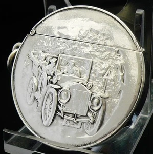 Antique Sterling Silver Vesta Case, Birmingham 1907, James Fenton - Picture 1 of 7