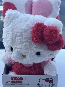 Hello Kitty von Sanrio exklusives seltenes rosa Decken- und Plüschkissen-Set Viral! - Bild 1 von 8