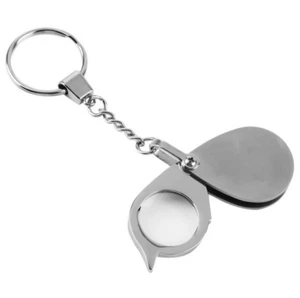 10X 30mm Keychain Magnifier Folding Portable Pocket Magnifying Glass - Picture 1 of 4